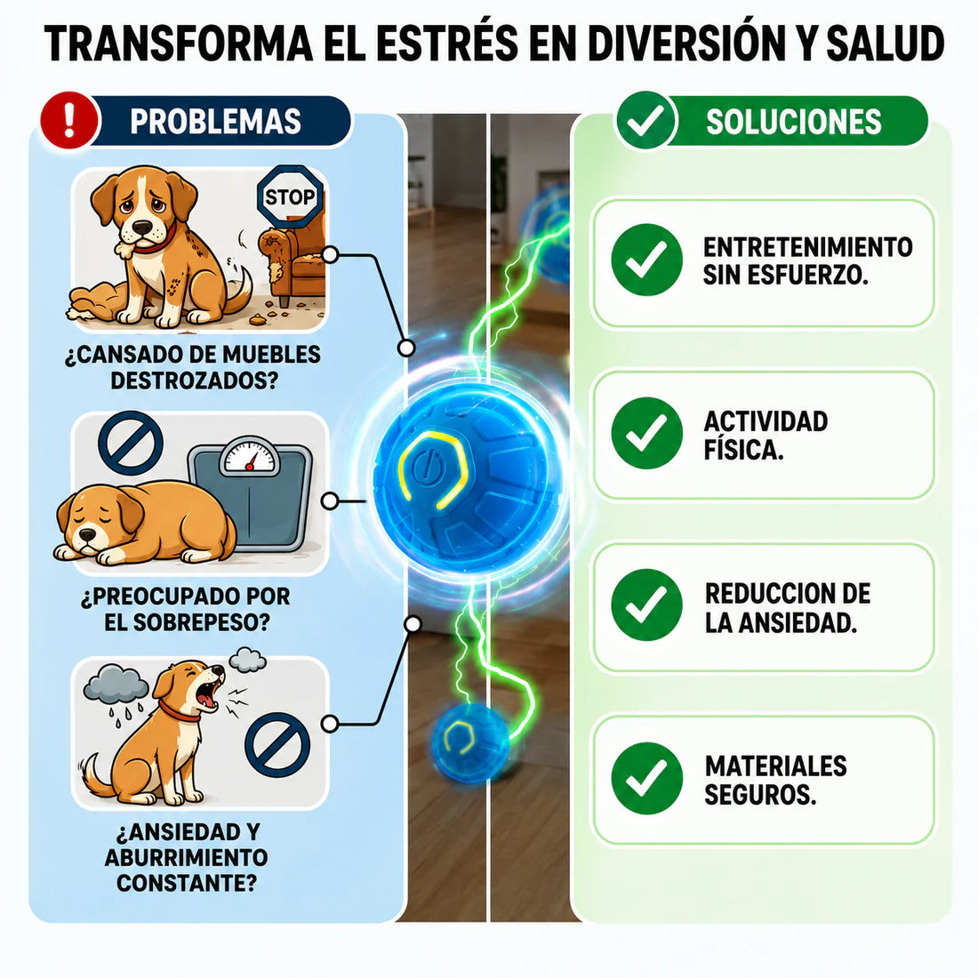 Pelota inteligente para mascotas