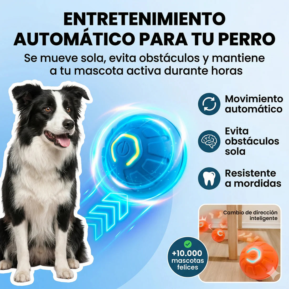 Pelota inteligente para mascotas