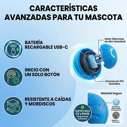 Pelota inteligente para mascotas